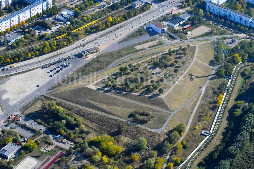 Luftbild Berlin - Parkanlage Kienbergpark in Berlin, Deutschland