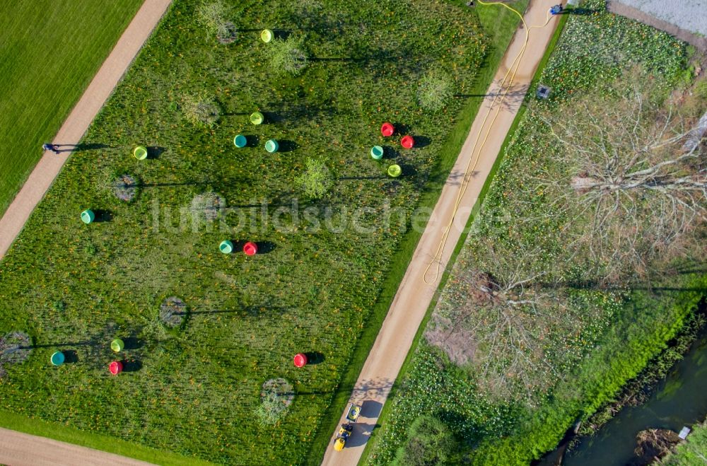 Luftbild Wittstock/Dosse - Parkanlage der Landesgartenschau in Wittstock/Dosse im Bundesland Brandenburg, Deutschland