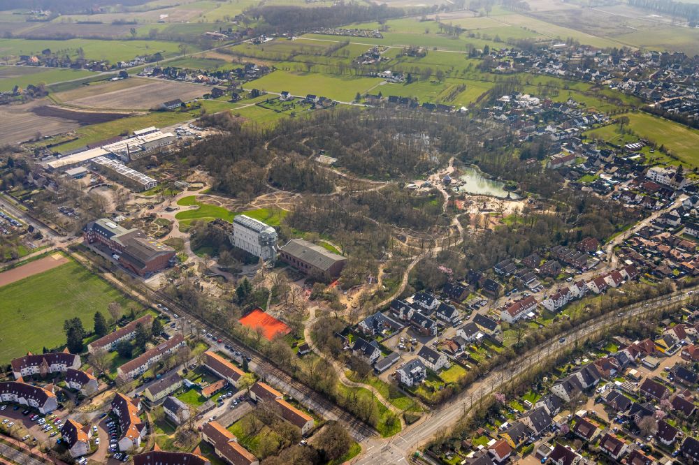 Luftaufnahme Hamm - Parkanlage Maximilianpark in Hamm im Bundesland Nordrhein-Westfalen, Deutschland