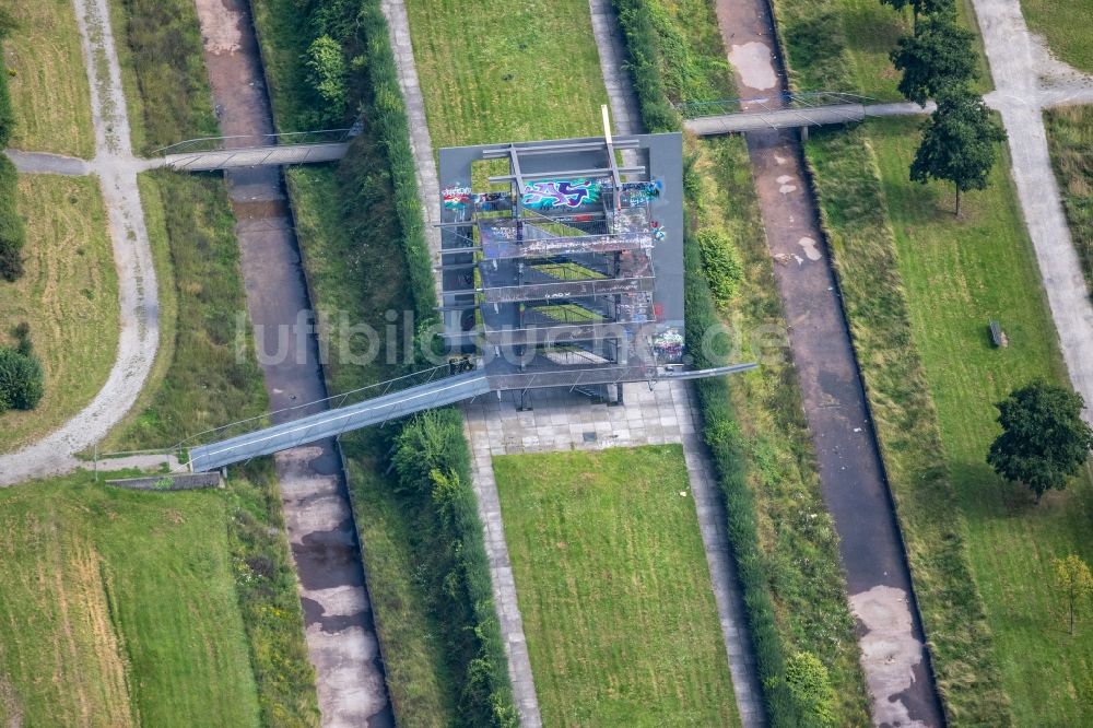 Luftbild Oberhausen - Parkanlage OLGA-Park auf dem Gelände der ehemaligen Zeche Osterfeld in Oberhausen im Bundesland Nordrhein-Westfalen, Deutschland