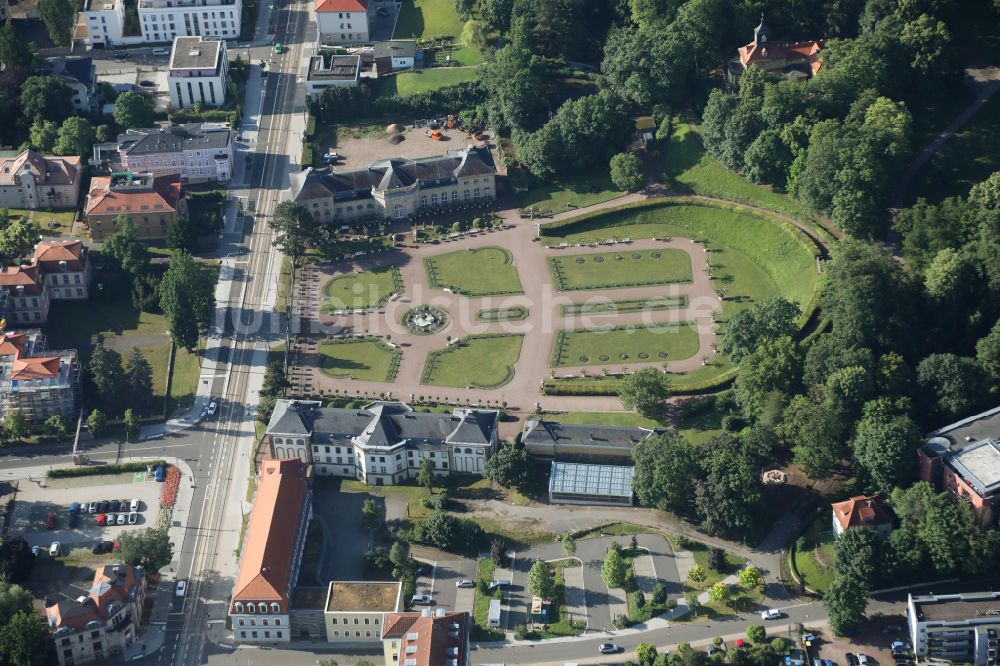 Luftbild Gotha - Parkanlage Orangerie in Gotha im Bundesland Thüringen, Deutschland