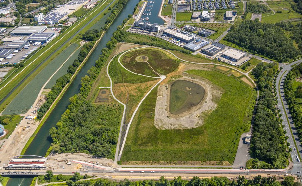 Luftbild Gelsenkirchen - Parkanlage im Ortsteil Bismarck in Gelsenkirchen im Bundesland Nordrhein-Westfalen, Deutschland