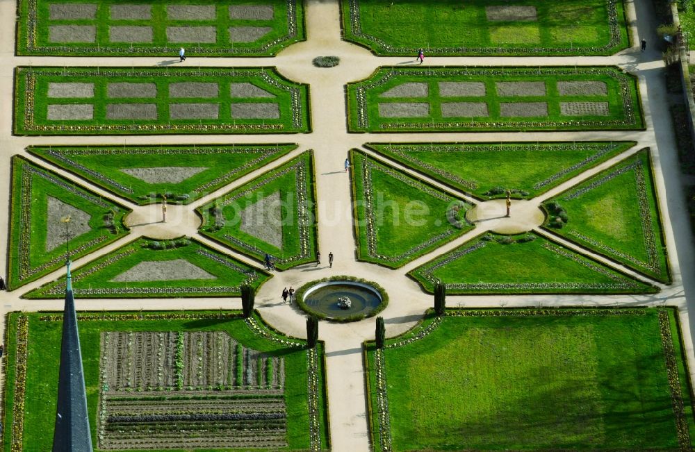 Luftaufnahme Darmstadt - Parkanlage Prinz-Georg-Garten an der Schlossgartenstraße in Darmstadt im Bundesland Hessen, Deutschland