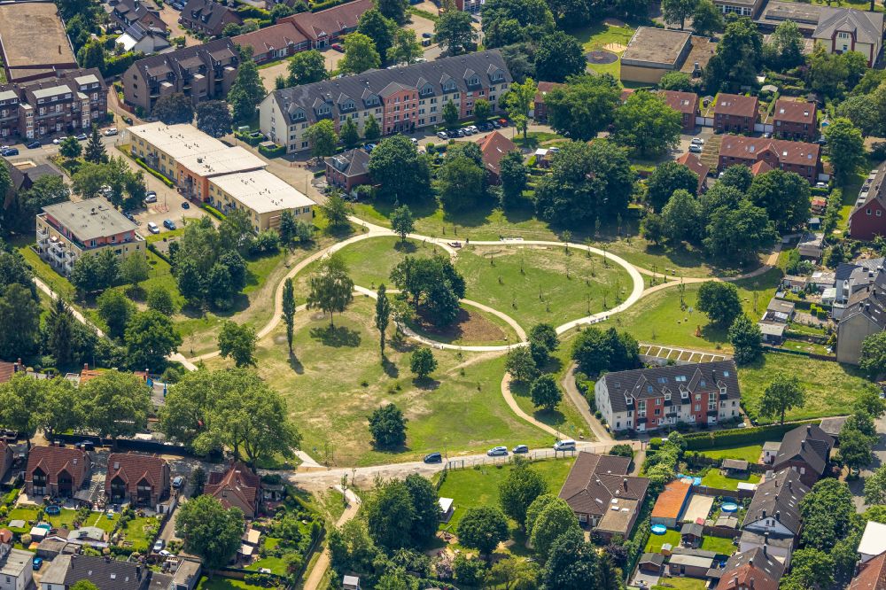 Luftbild Herne - Parkanlage Quartierpark Klosterstraße in Herne im Bundesland Nordrhein-Westfalen, Deutschland
