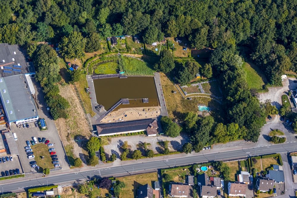 Luftbild Menden (Sauerland) - Parkanlage des Schiffsmodellbauclub Menden in Menden (Sauerland) im Bundesland Nordrhein-Westfalen, Deutschland