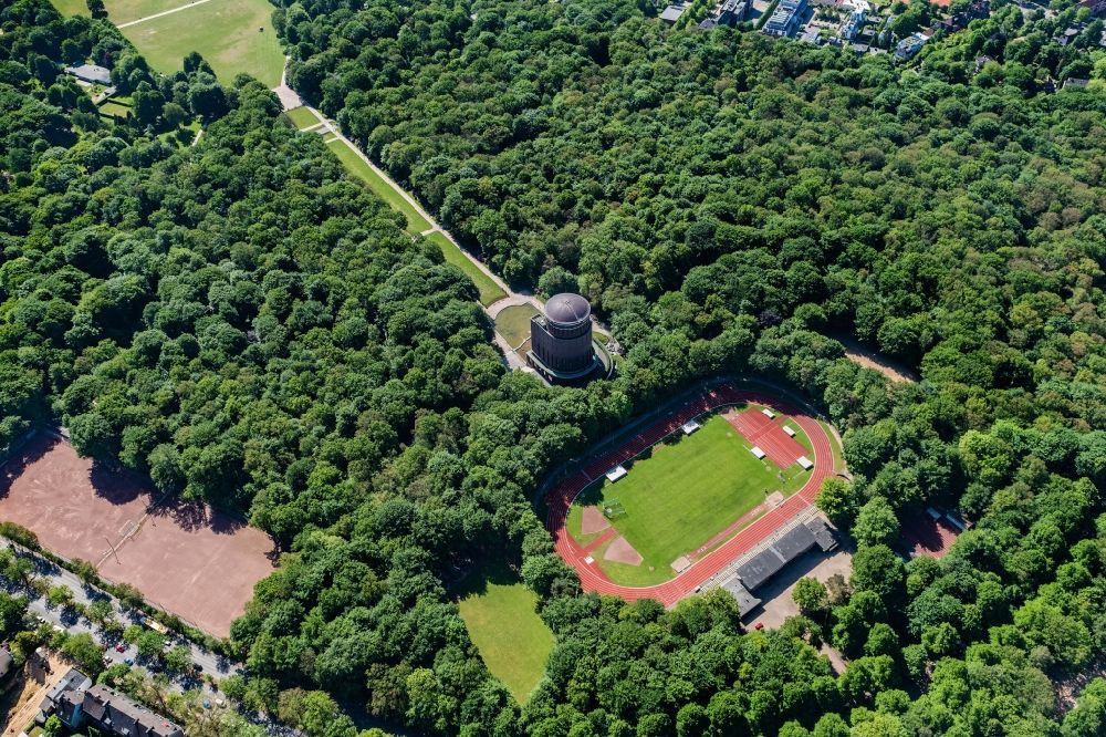 Luftaufnahme Hamburg - Parkanlage am Stadtparksee in Hamburg, Deutschland