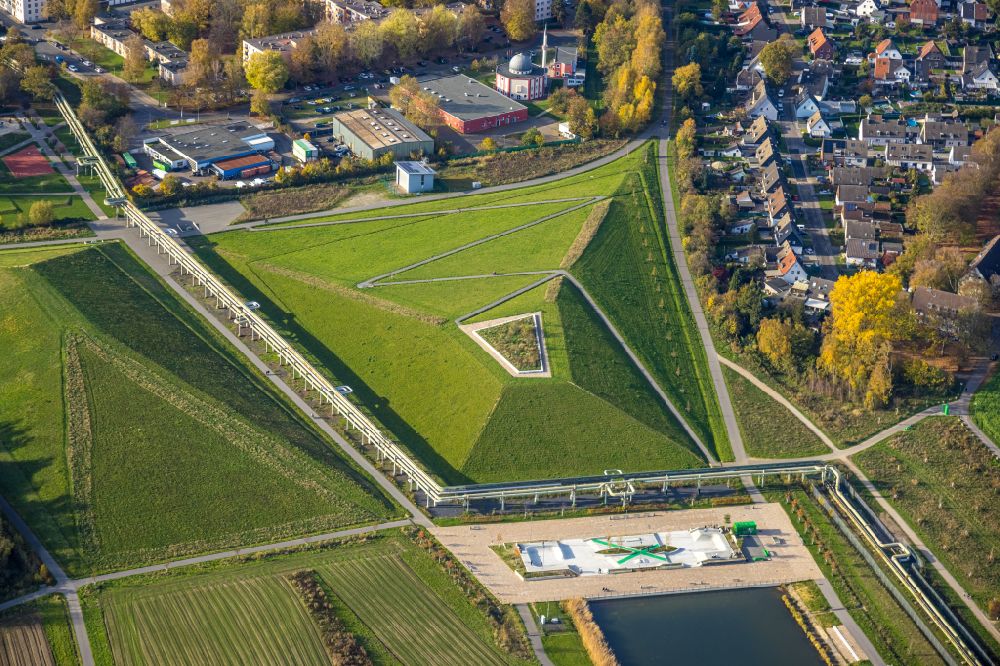 Luftbild Gelsenkirchen - Parkanlage des Stadtteilpark im Ortsteil Hassel in Gelsenkirchen im Bundesland Nordrhein-Westfalen, Deutschland