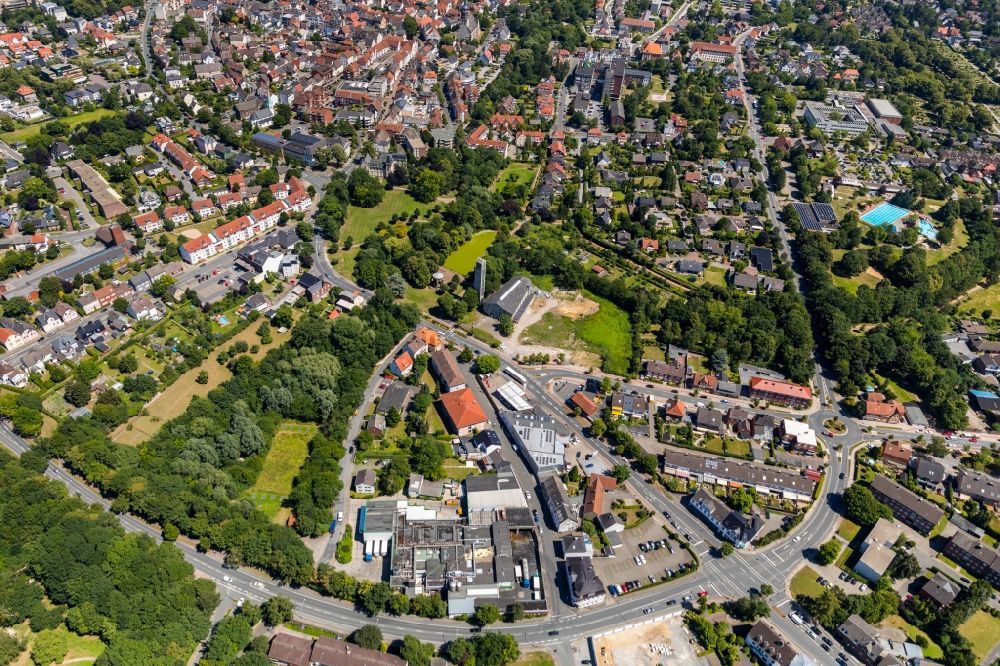 Luftbild Beckum - Parkanlage Westpark in Beckum im Bundesland Nordrhein-Westfalen, Deutschland