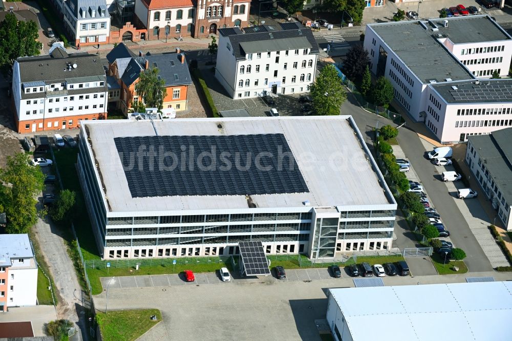 Luftaufnahme Bernau - Parkhaus in Bernau im Bundesland Brandenburg, Deutschland