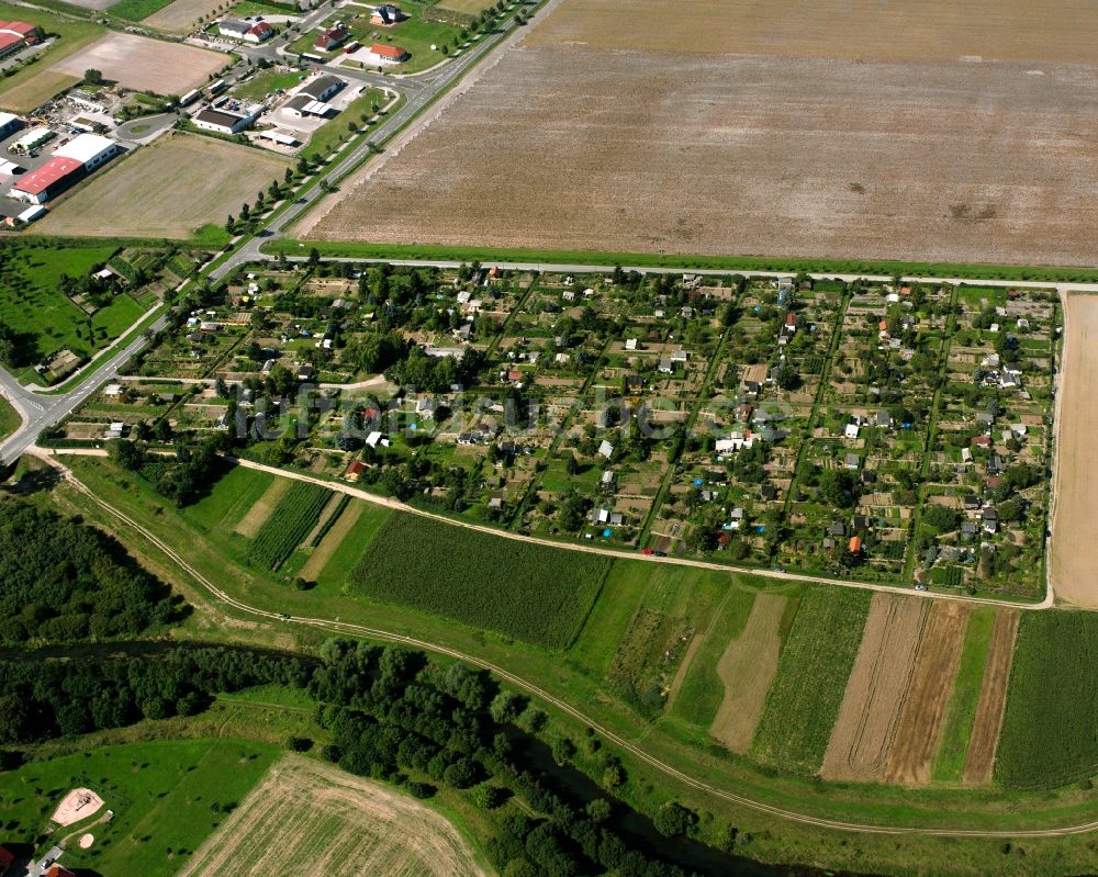 Luftbild Herbsleben - Parzellen einer Kleingartenanlage in Herbsleben im Bundesland Thüringen, Deutschland