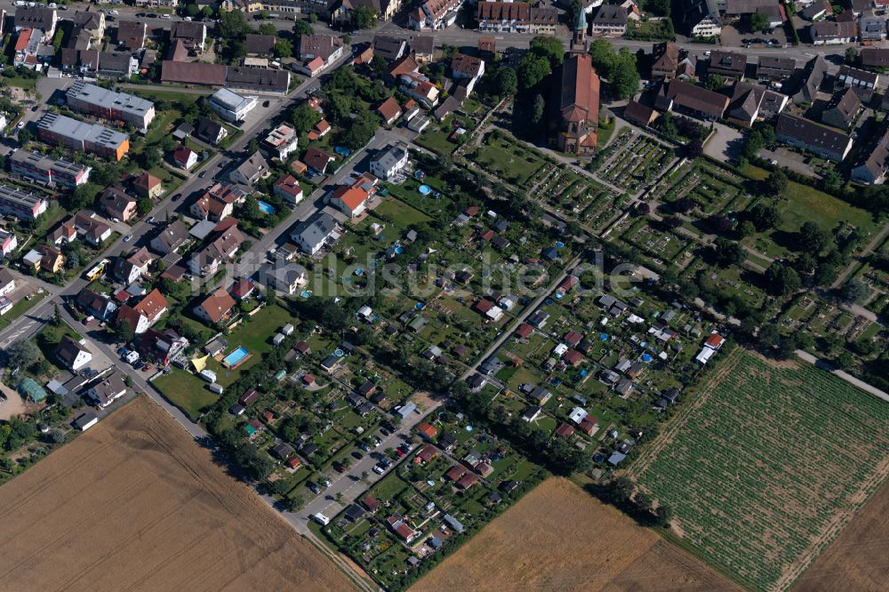Luftaufnahme Sankt Georgen - Parzellen einer Kleingartenanlage in Sankt Georgen im Bundesland Baden-Württemberg, Deutschland