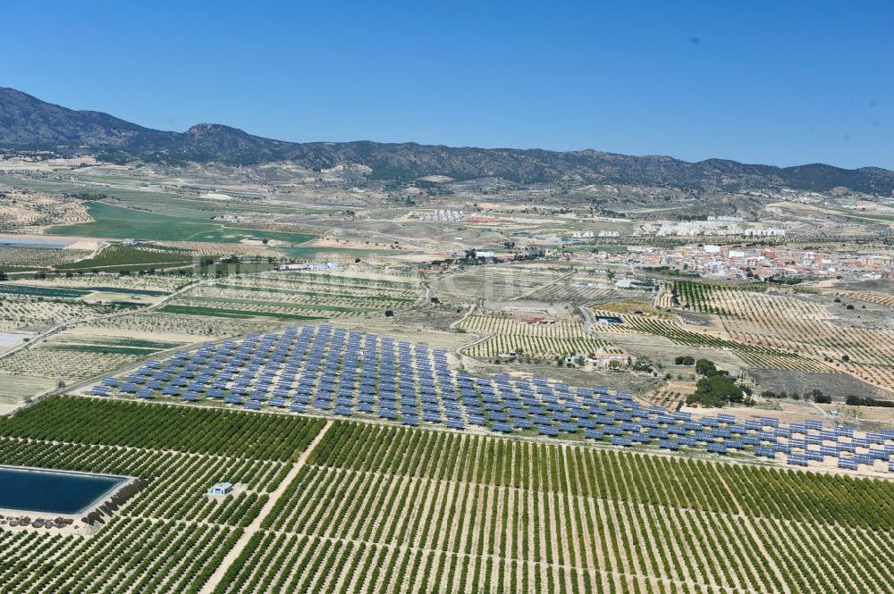 Luftbild Corvera - Photovoltaikanlage bei Solarfeld / Solarpark bei Corvera in der Region Murcia in Spanien