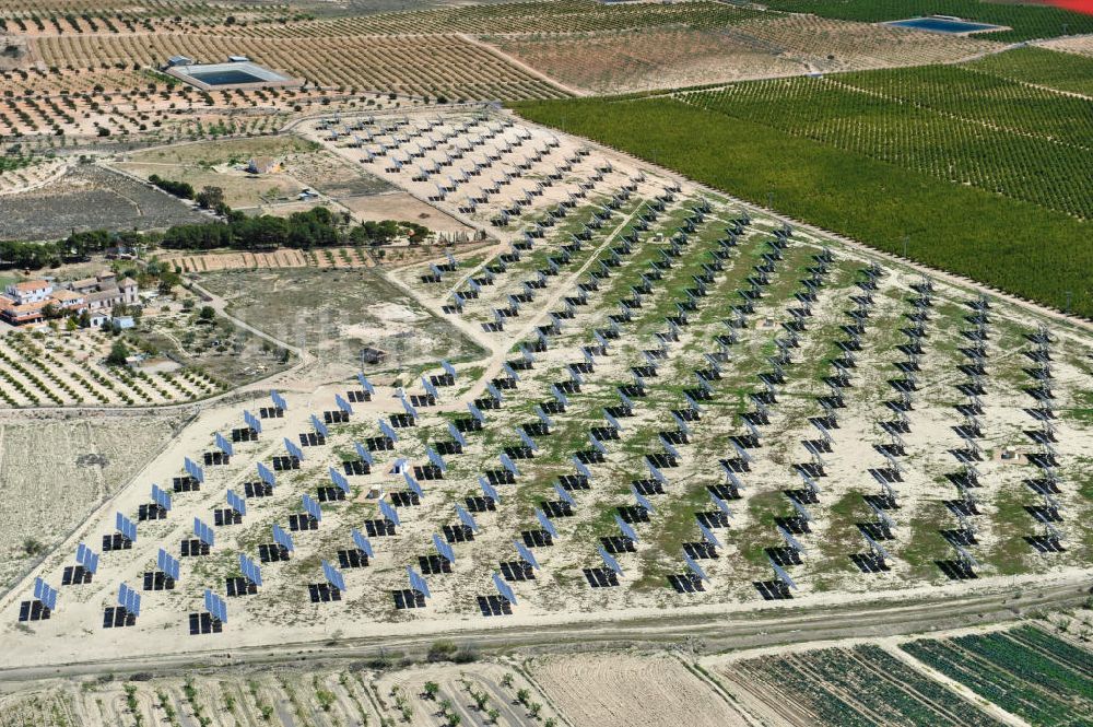 Luftbild Corvera - Photovoltaikanlage bei Solarfeld / Solarpark bei Corvera in der Region Murcia in Spanien