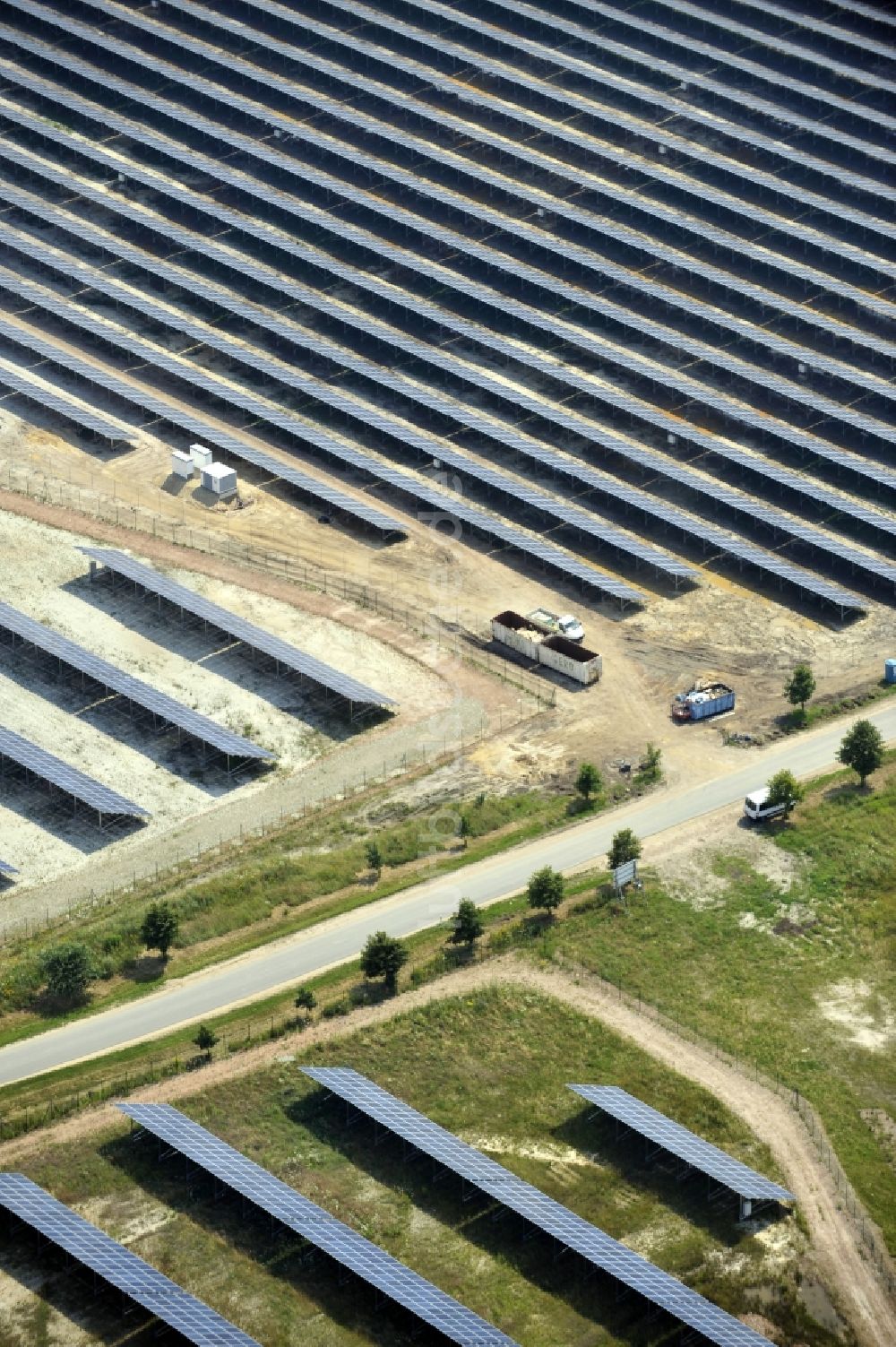Horka von oben - Photovoltaikanlage / Solarkraftwerk in Horka im Bundesland Sachsen