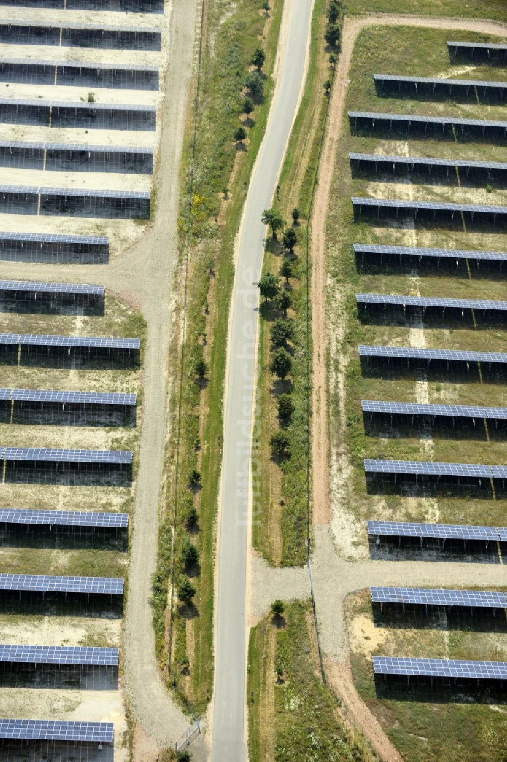 Luftbild Horka - Photovoltaikanlage / Solarkraftwerk in Horka im Bundesland Sachsen