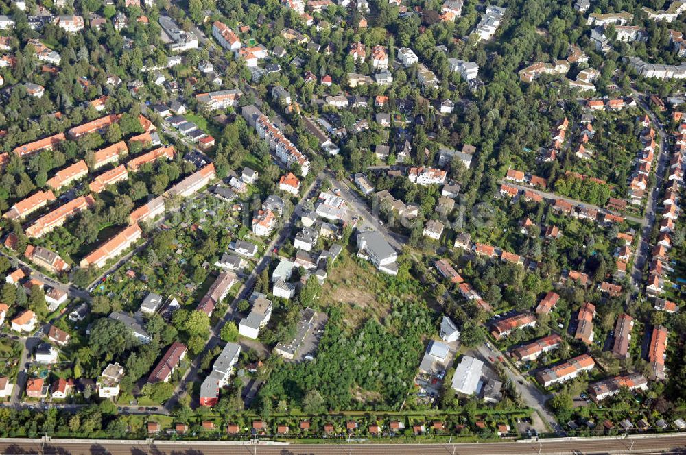 Luftbild Berlin - Planfläche an der Hildburghauser Strasse in Berlin-Lankwitz