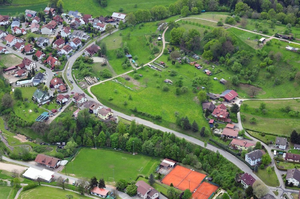 Luftaufnahme Hasel - Planungsgebiet für das Bauland- Baugebiet Kaiden in Hasel im Bundesland Baden-Württemberg, Deutschland