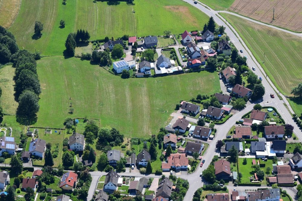 Luftbild Schopfheim - Planungsgebiet Stalten zum Neubau von Wohnhäusern im Ortsteil Langenau in Schopfheim im Bundesland Baden-Württemberg, Deutschland
