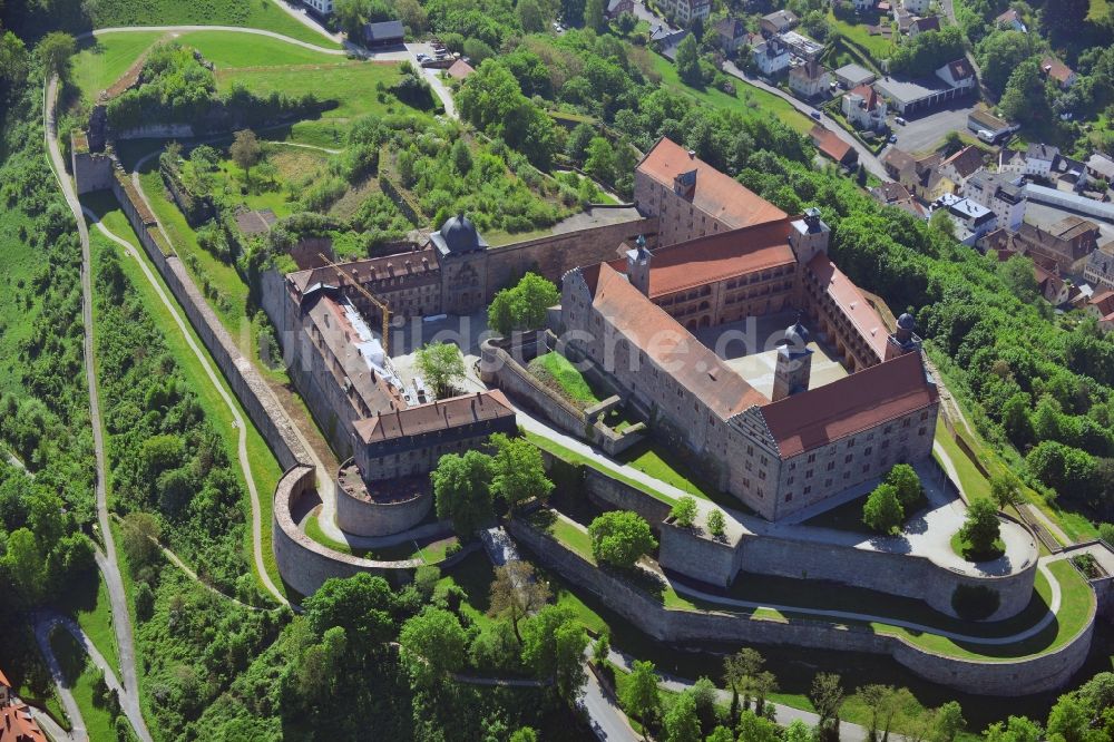 Kulmbach aus der Vogelperspektive: Plassenburg in Kulmbach im Bundesland Bayern