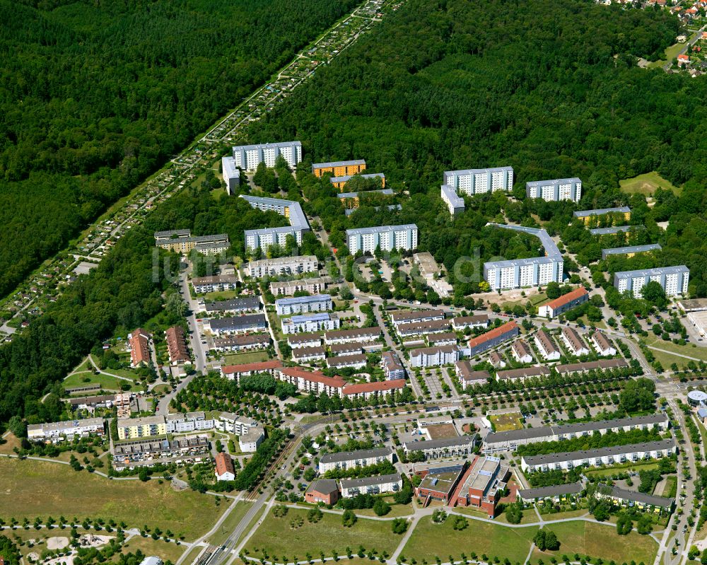 Luftbild Oberreut - Plattenbau- Hochhaus- Wohnsiedlung in Oberreut im Bundesland Baden-Württemberg, Deutschland