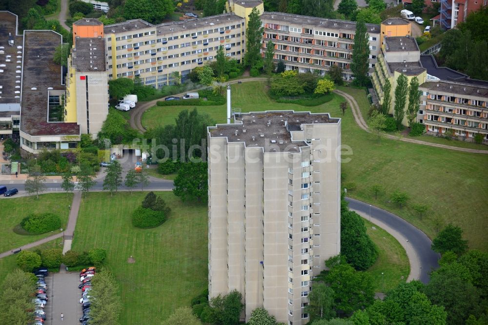 Luftbild Salem - Plattenbau- Hochhaus- Wohnsiedlung in Salem im Bundesland Schleswig-Holstein