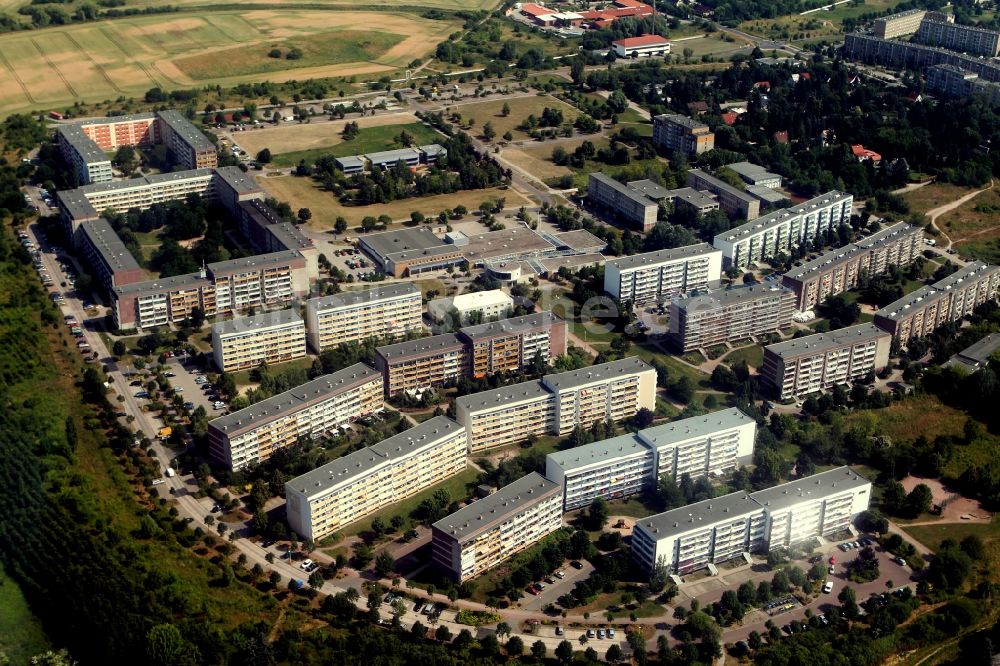 Luftbild Halle / Saale - Plattenbau- Neubau - Wohngebiet Heide-Nord / Blumenau in Halle (Saale) in Sachsen-Anhalt