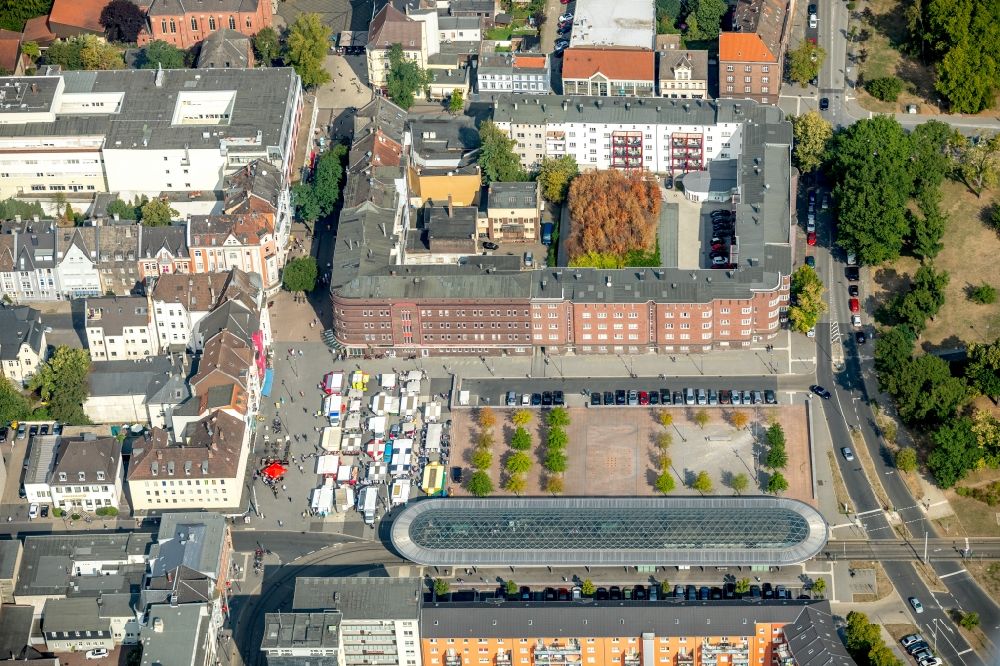 Luftbild Herne - ÖPNV-HALTESTELLE Buschmannshof in Herne im Bundesland Nordrhein-Westfalen
