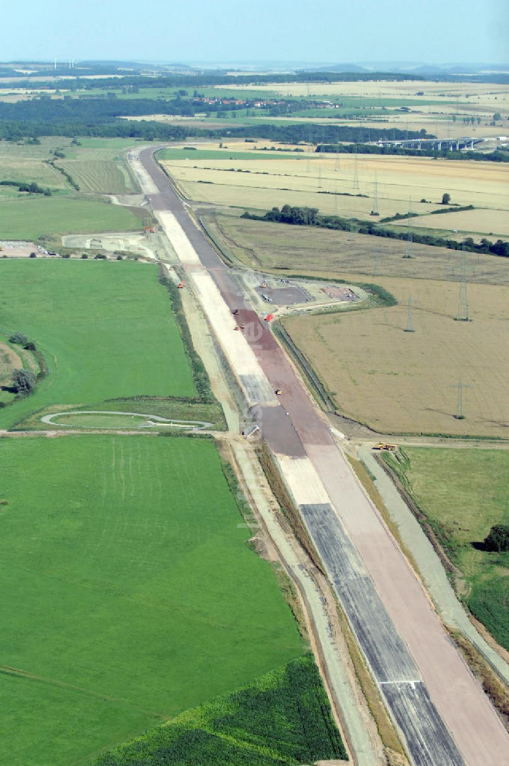 Luftbild Wenigenlupnitz - Projekt Nordverlegung Hörselberge der Autobahn E40 / A4 bei Wenigenlupnitz