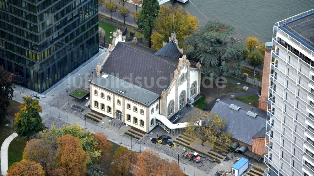 Bonn aus der Vogelperspektive: Pumpenhaus des Altes Wasserwerk in Bonn im Bundesland Nordrhein-Westfalen, Deutschland