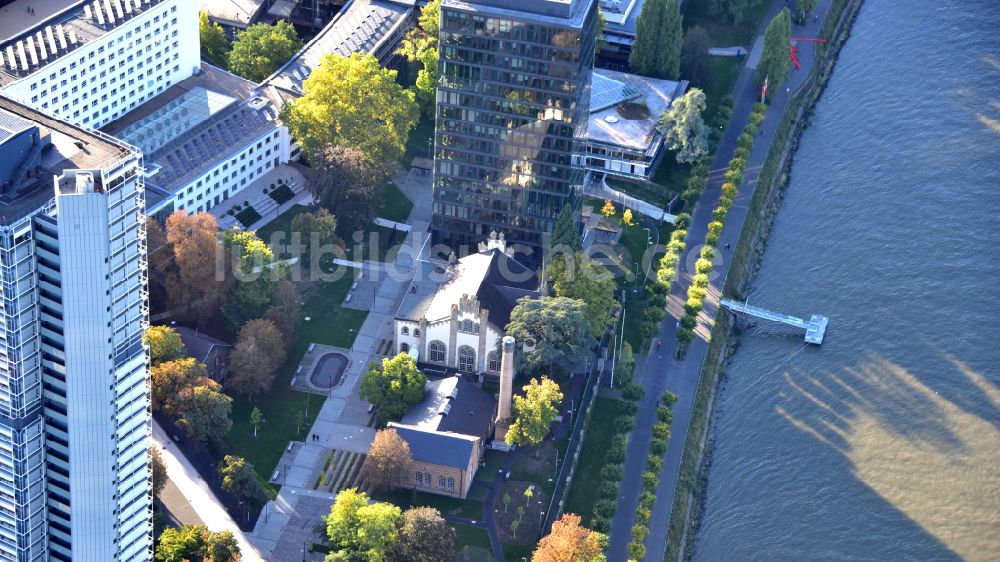 Bonn aus der Vogelperspektive: Pumpenhaus des Altes Wasserwerk in Bonn im Bundesland Nordrhein-Westfalen, Deutschland