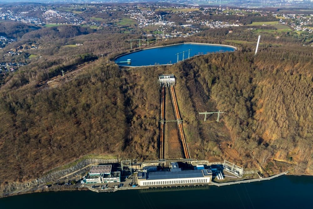 Luftbild Herdecke - Pumpspeicherkraftwerk Koepchenwerk in Herdecke im Bundesland Nordrhein-Westfalen