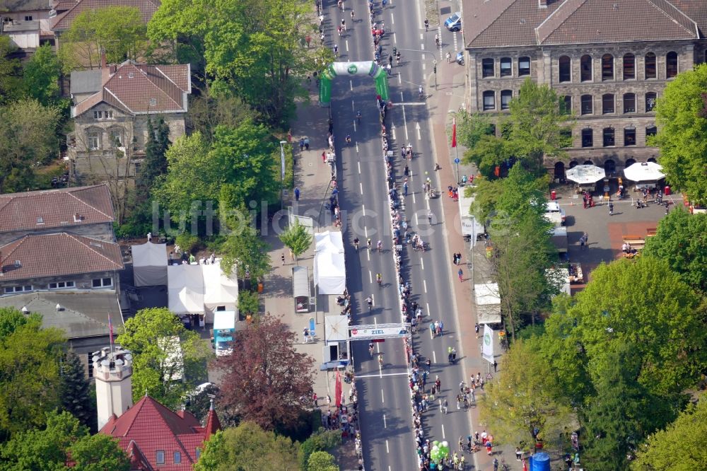 Luftaufnahme Göttingen - Rad- Renn- Veranstaltung Tour d'Energie 2018 in Göttingen im Bundesland Niedersachsen, Deutschland