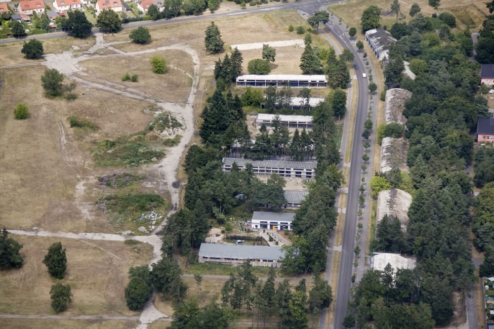 Wustermark OT Elstal von oben - Randbebauung des Olympischen Dorfs in Elstal im Bundesland Brandenburg