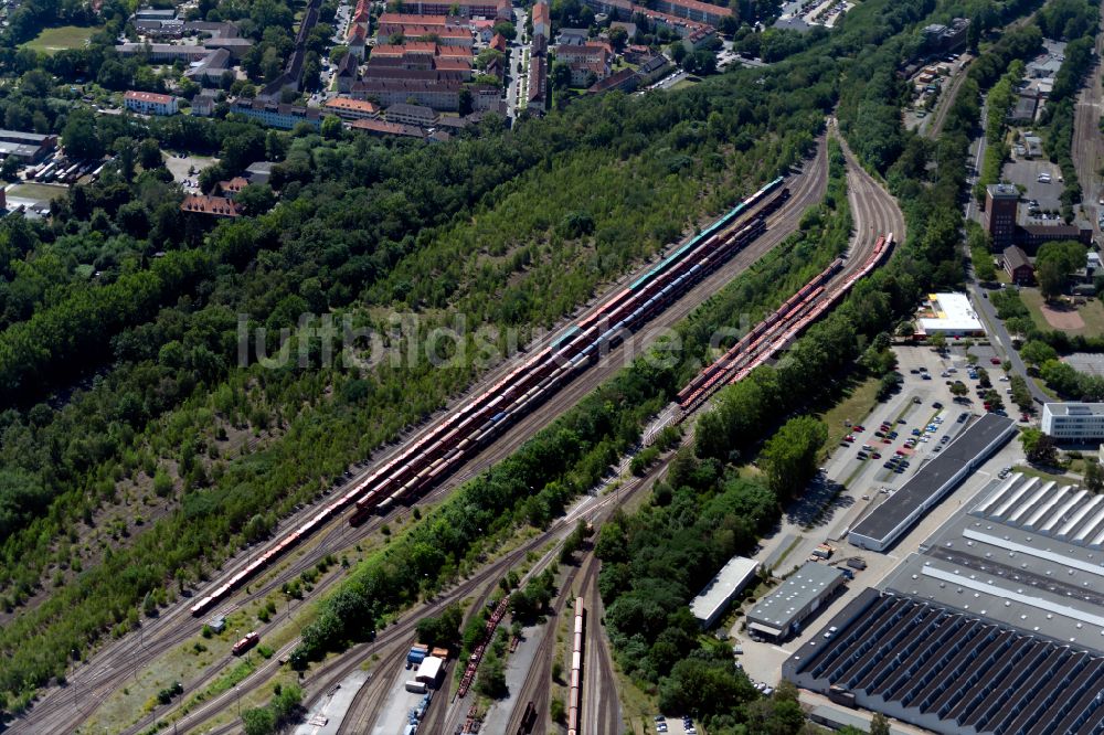 Luftbild Braunschweig - Rangierbahnhof und Güterbahnhof in Braunschweig im Bundesland Niedersachsen, Deutschland