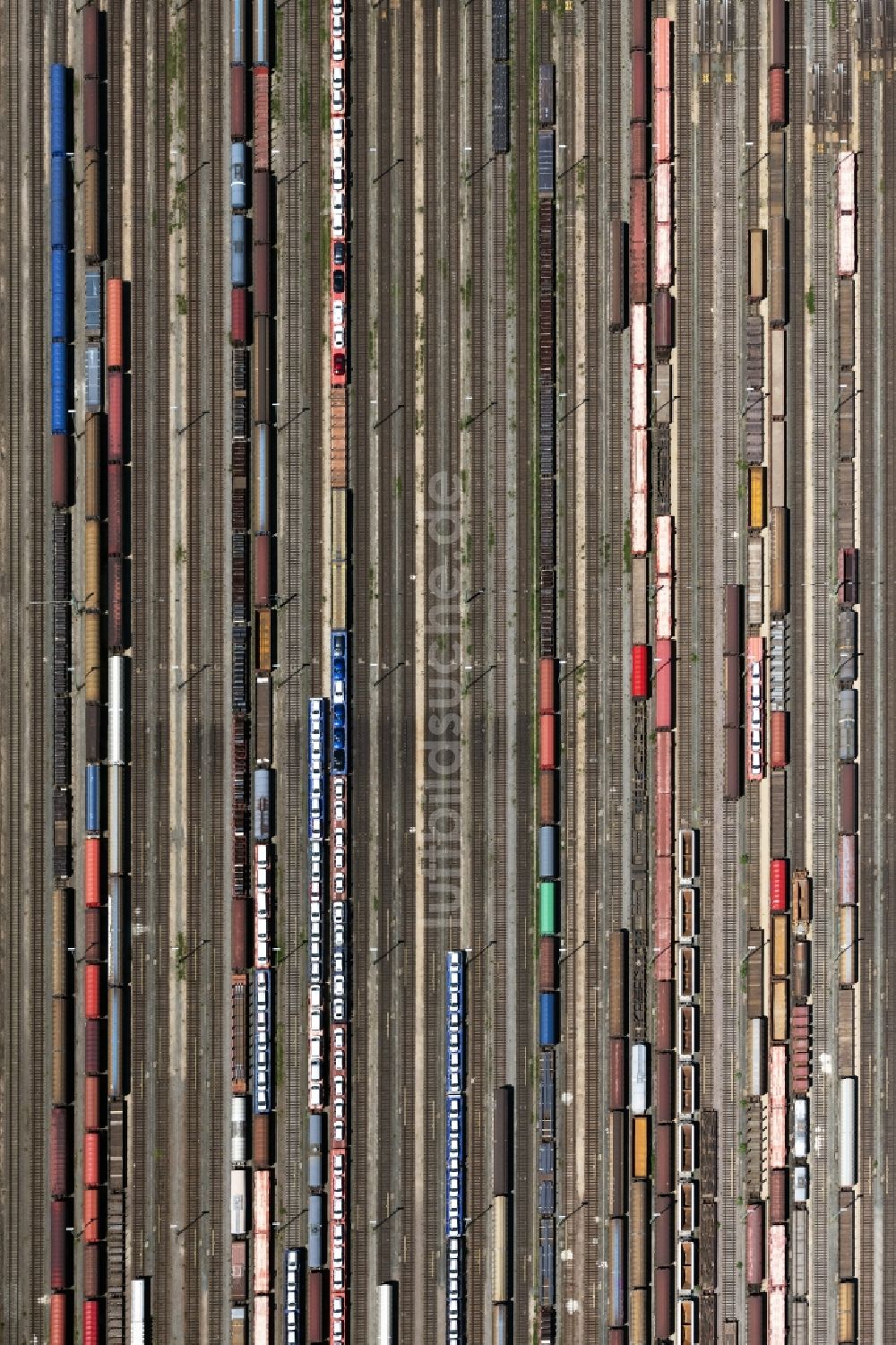 Luftbild Mannheim - Rangierbahnhof und Güterbahnhof der Deutschen Bahn in Mannheim im Bundesland Baden-Württemberg, Deutschland