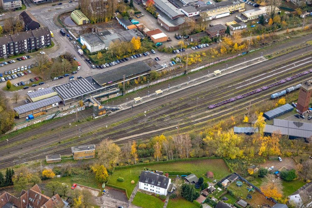Luftbild Gladbeck - Rangierbahnhof und Güterbahnhof in Gladbeck im Bundesland Nordrhein-Westfalen, Deutschland
