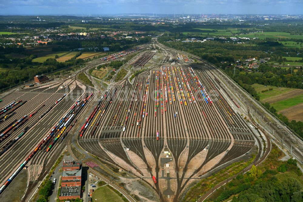 Luftbild Seevetal - Rangierbahnhof und Güterbahnhof in Seevetal im Bundesland Niedersachsen, Deutschland