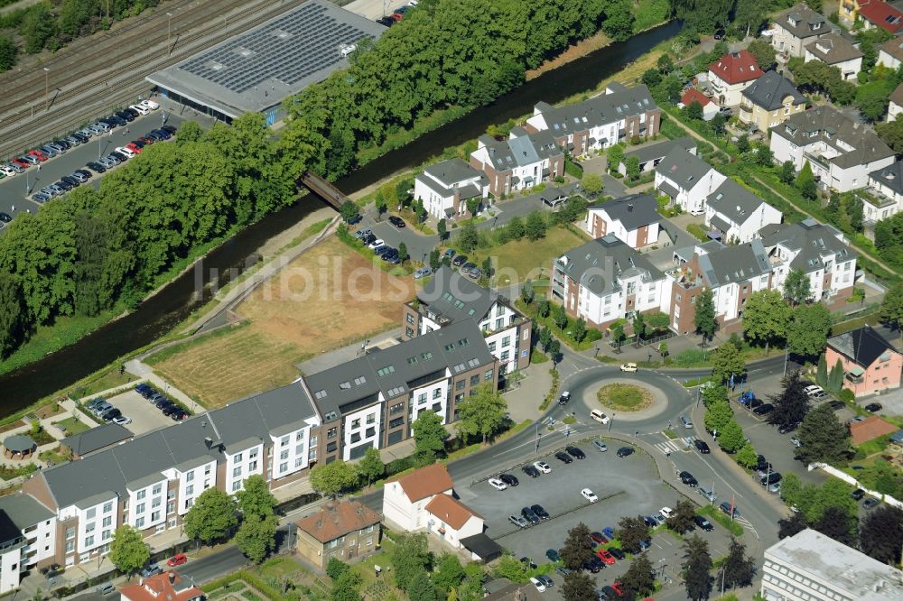 Luftbild Menden (Sauerland) - Reihen- Wohnhaus der MARKUS GEROLD UNTERNEHMENSGRUPPE in Menden (Sauerland) im Bundesland Nordrhein-Westfalen