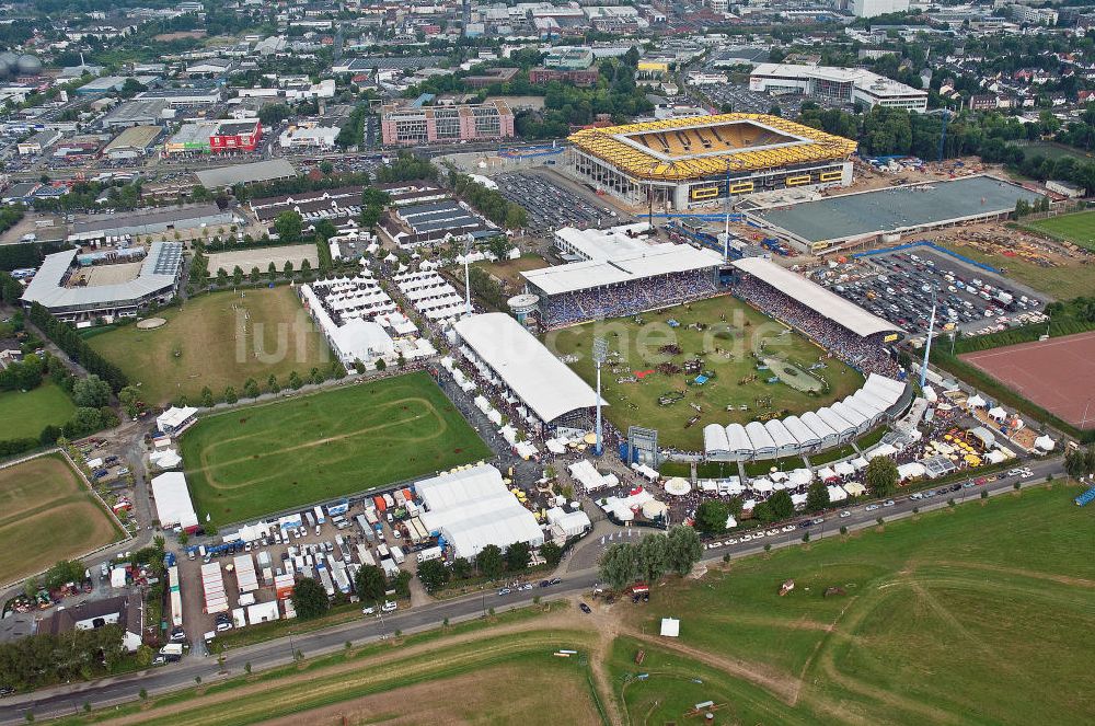 Luftbild Aachen - Reitstadion des Sportparks Soers im Bundesland Nordrhein-Westfalen