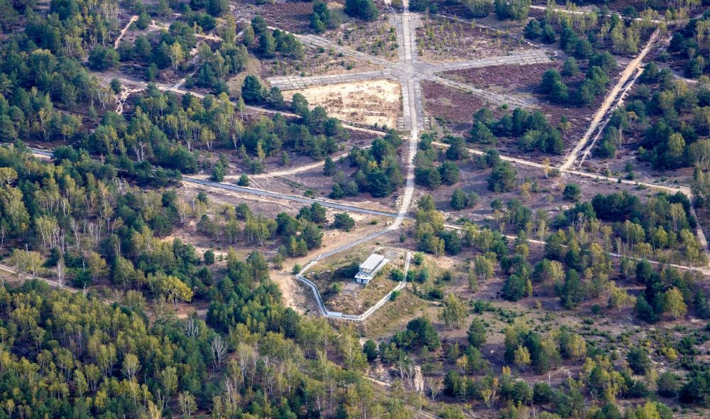Luftbild Lieberose - Renaturierung des ehemaligen Gelände des TÜP Truppenübungsplatz Lieberoser Heide in Lieberose im Bundesland Brandenburg, Deutschland