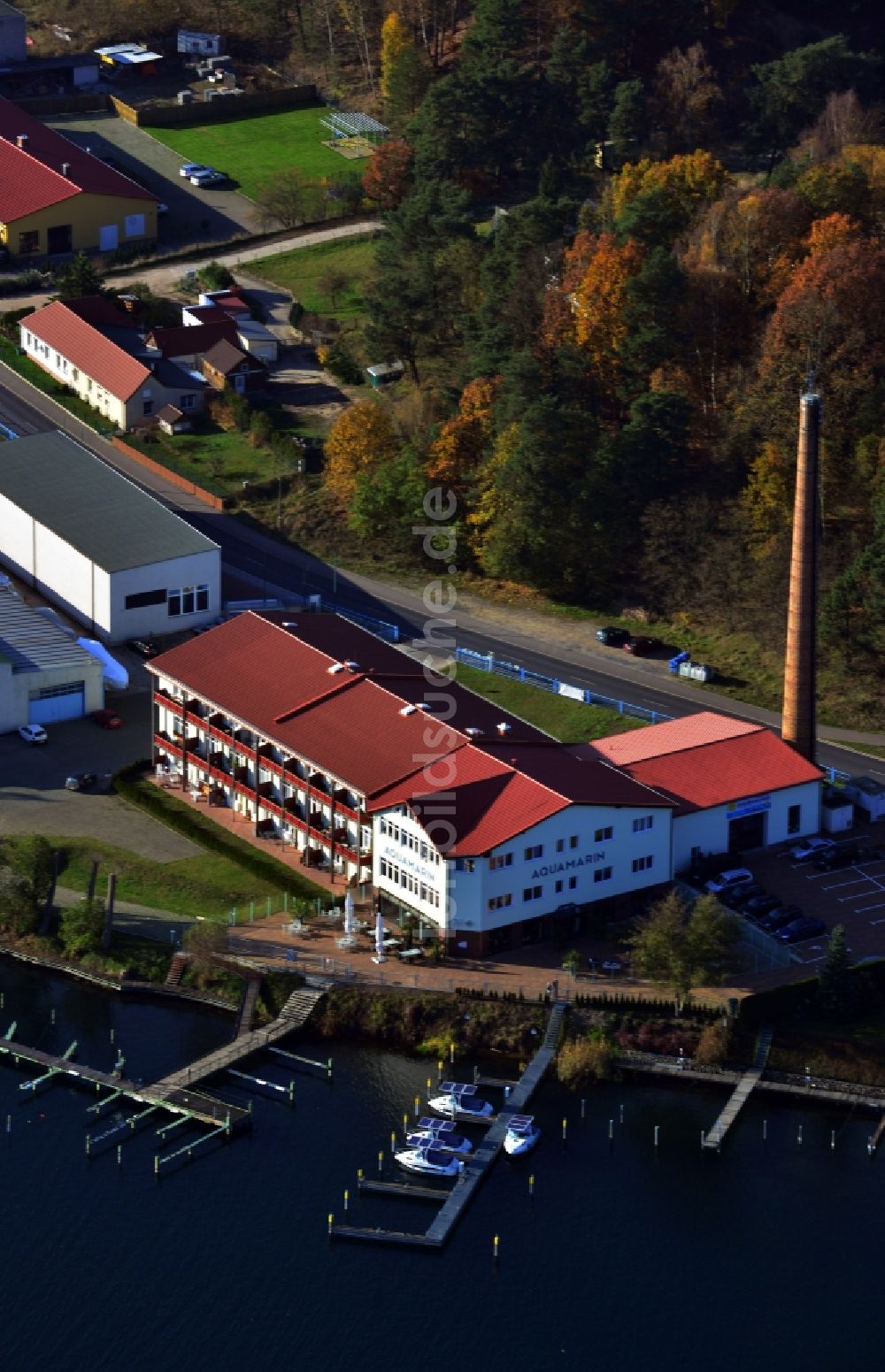 Luftaufnahme Joachimsthal - Restaurant Aquamarin in Joachimsthal im Bundesland Brandenburg