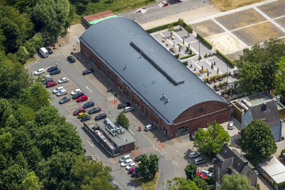 Luftaufnahme Schwerte - Restaurant und Veranstaltungsort Rohrmeisterei im Süden von Schwerte im Bundesland Nordrhein-Westfalen