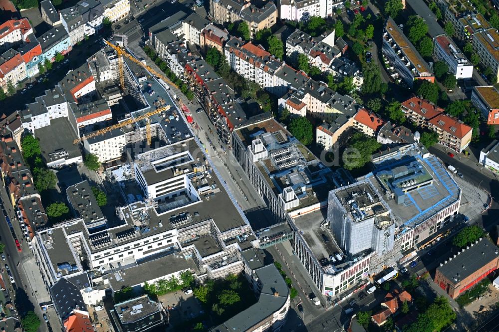 Luftbild Berlin - Revitalisierung und Erweiterungs- Baustelle am Gebäudekomplex des Einkaufszentrum Tegel Quartier im Ortsteil Tegel in Berlin, Deutschland