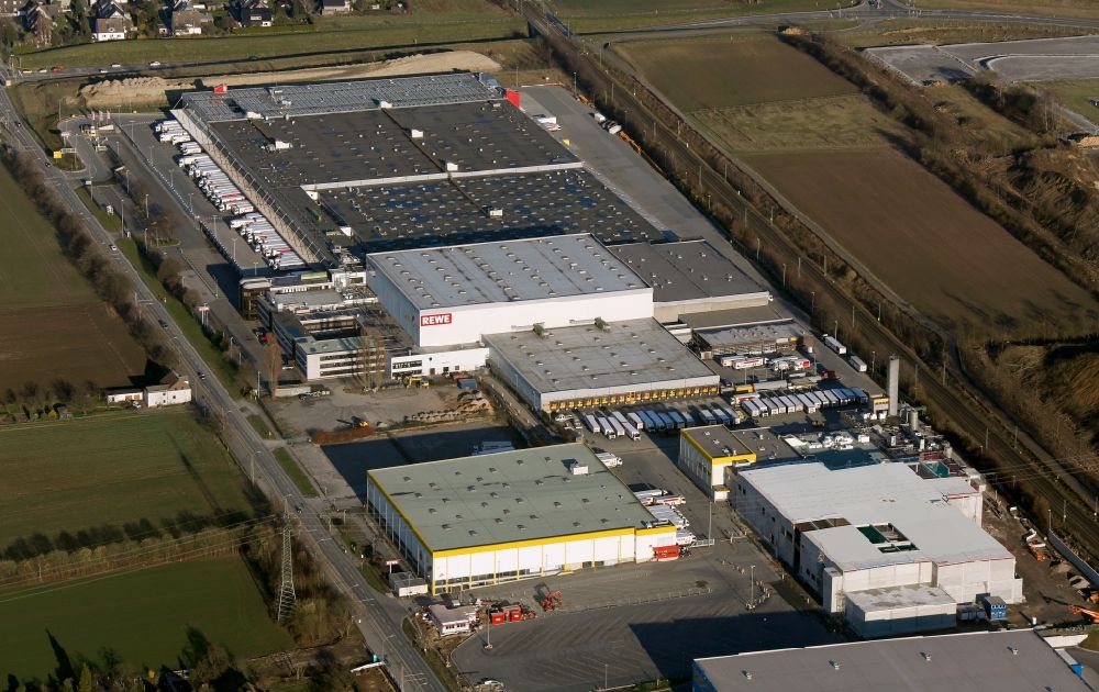 Luftaufnahme Dortmund - Rewe Geoßhandel eG in Dortmund im Bundesland Nordrhein-Westfalen