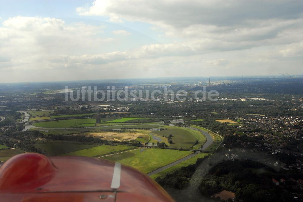 Luftbild DUISBURG - Rhein und Ruhr bei Duisburg