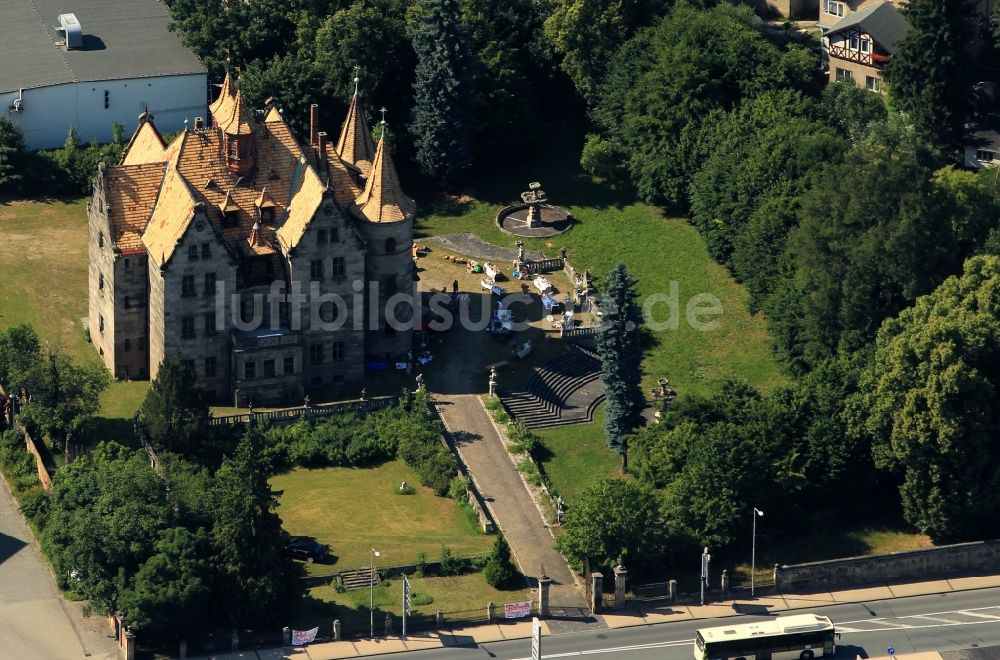 Luftaufnahme Rudolstadt - Richtersche Villa in Rudolstadt im Bundesland Thüringen