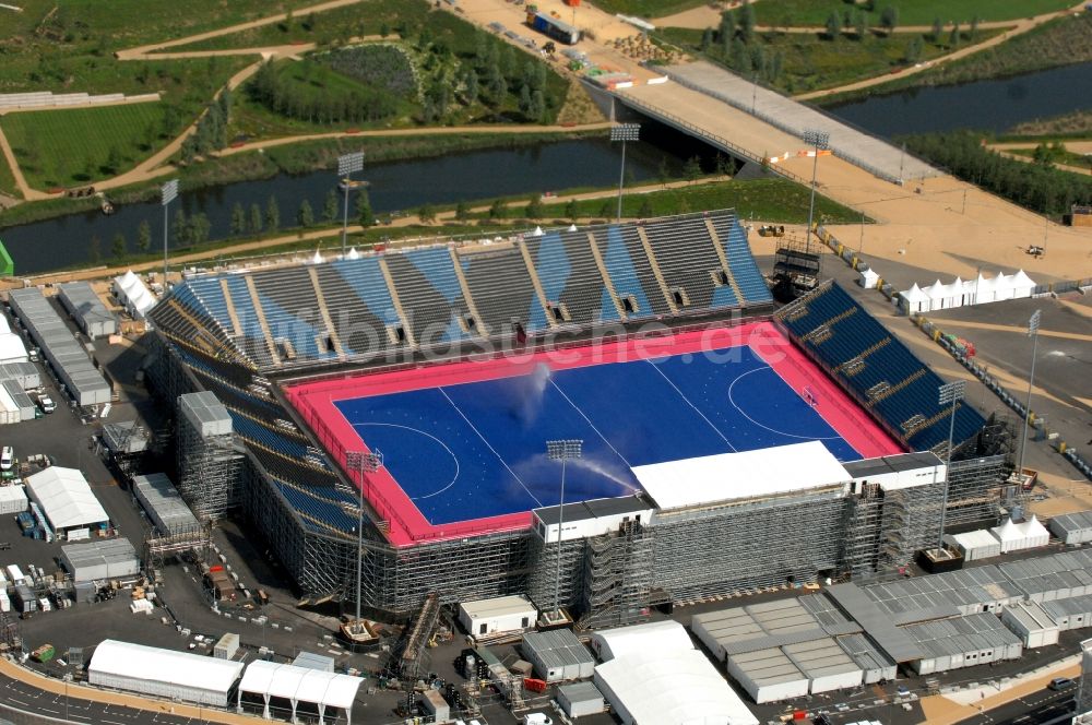 Luftbild London - Riverbank Arena im Olympiapark ein Austragungsort der Olympischen Spiele 2012