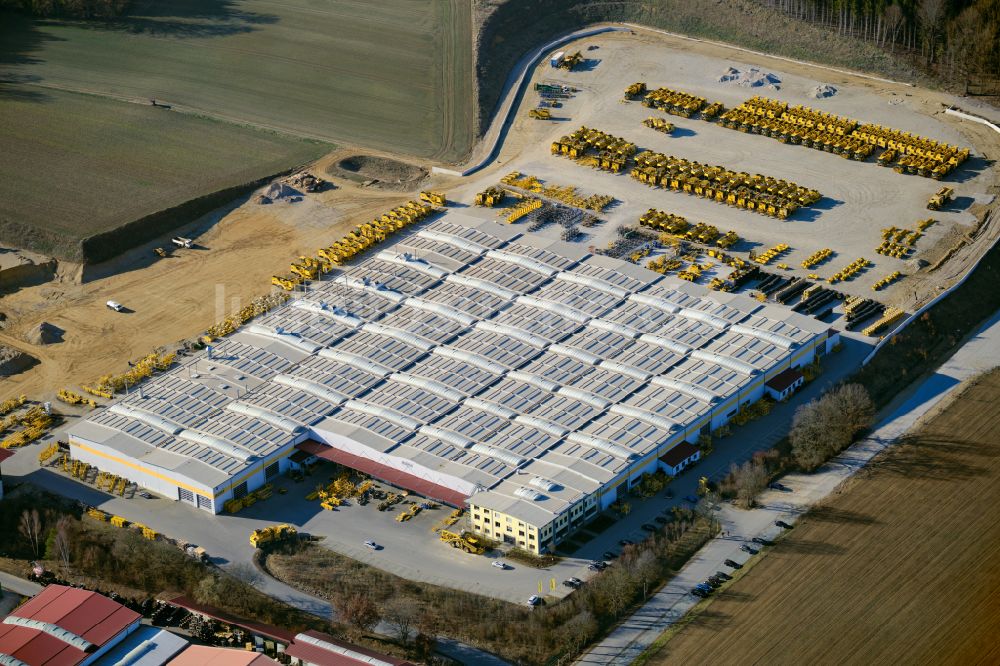 Herrngiersdorf von oben - ROPA Maschinen- und Fahrzeugbau in Herrngiersdorf im Bundesland Bayern, Deutschland - Hersteller für Zuckerrüben- und Kartoffelerntetechnik