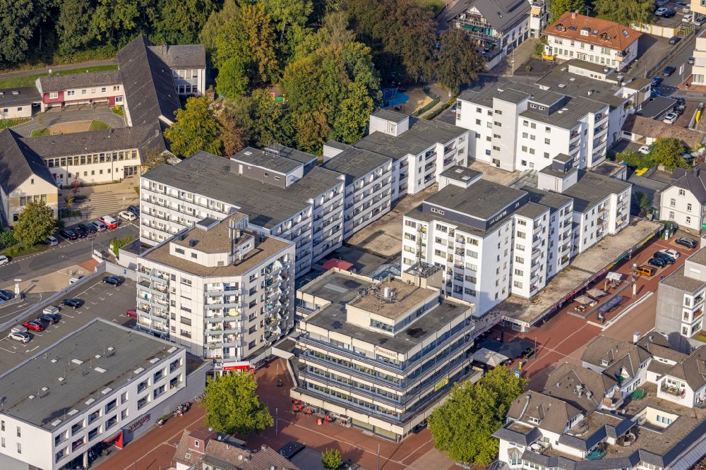 Luftbild Kreuztal - Roter Platz im Innenstadt- Zentrum in Kreuztal im Bundesland Nordrhein-Westfalen, Deutschland