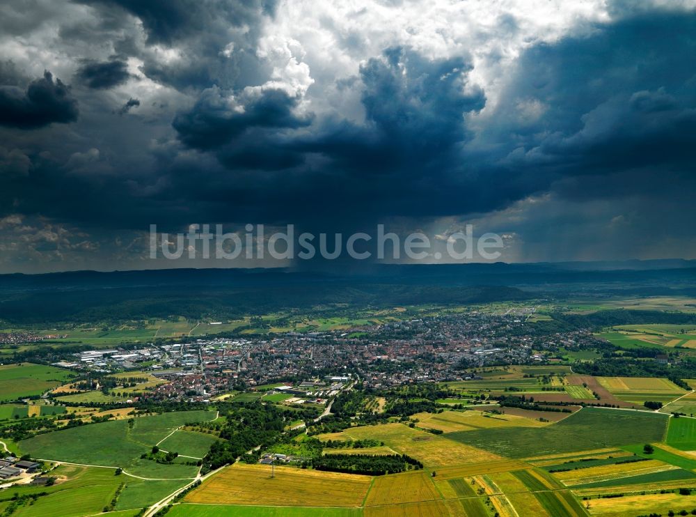 Luftaufnahme Rottenburg - Rottenburg am Neckar im Bundesland Baden-Württemberg